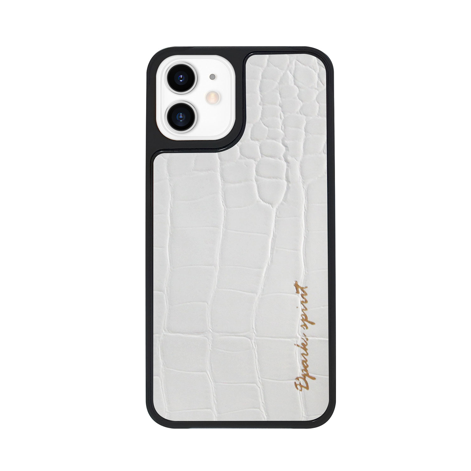 Rakuten - DPARKS iPhone 12 mini LEATHER COVER CROCO GLOSS ホワイト(DS19769i12) 仕入先在庫品[メール便対象商品]