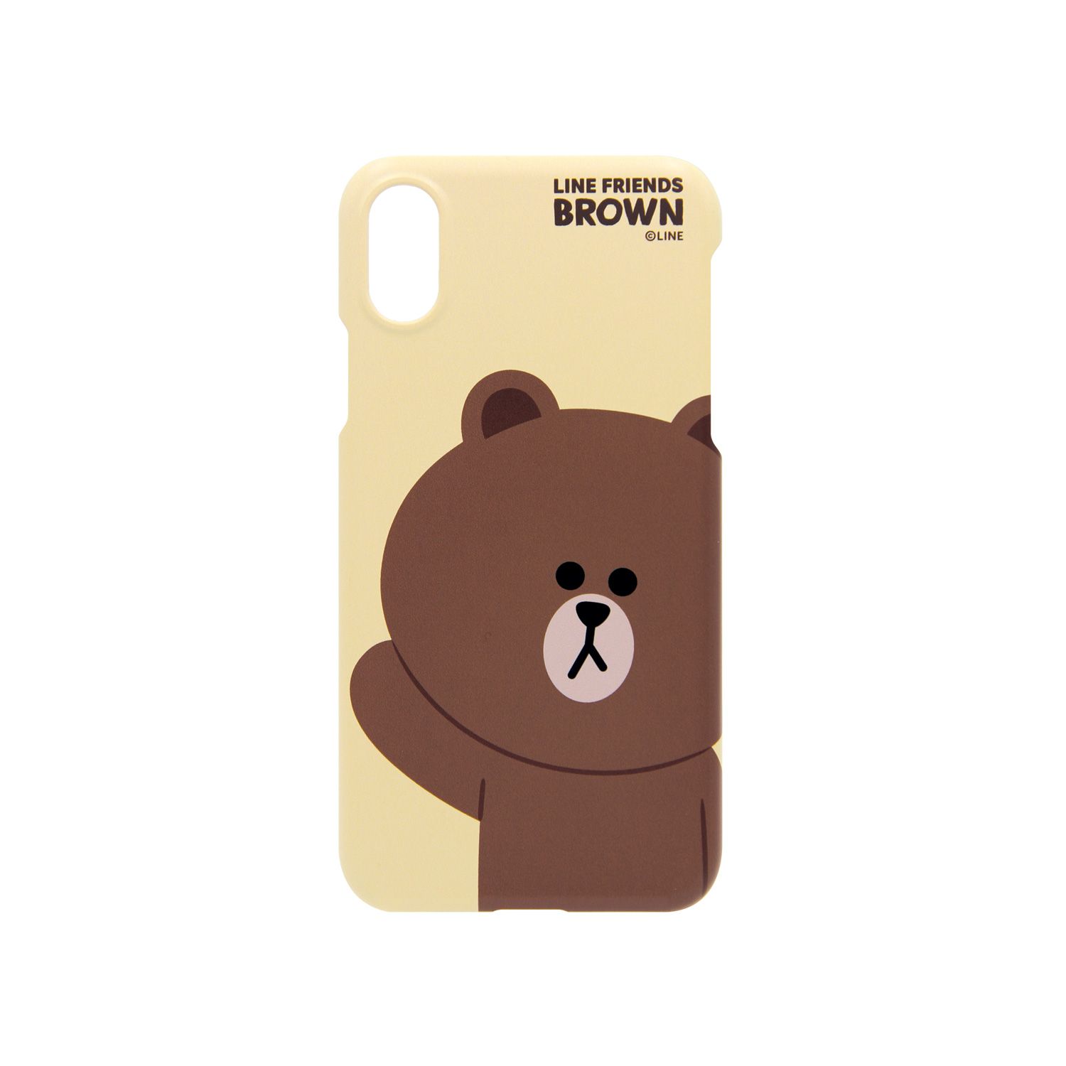 Rakuten - LINE FRIENDS iPhone XS / X SLIM FIT ベーシック ブラウン(KCL-SBA001) 仕入先在庫品