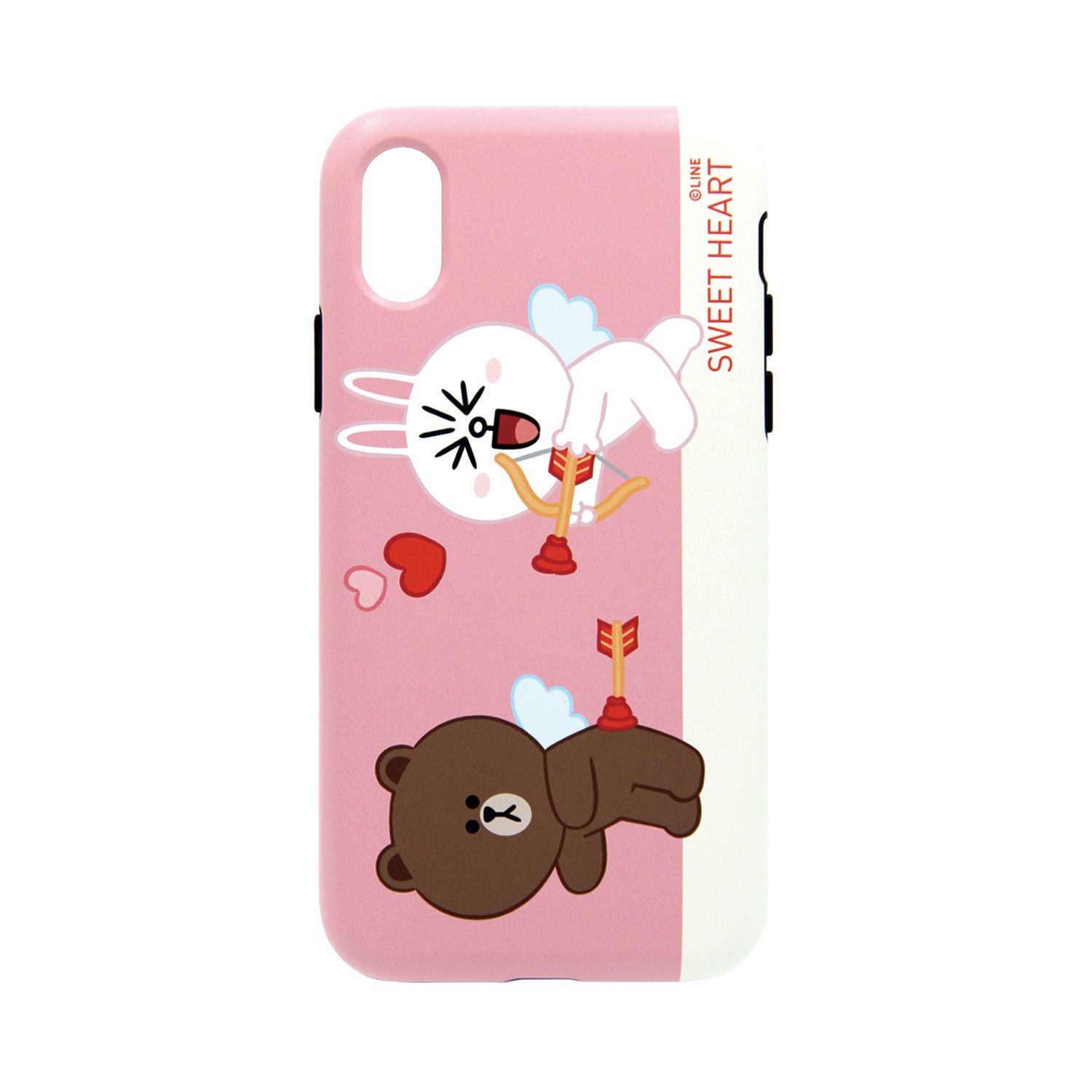 乐天商城 - LINE FRIENDS iPhone XS Max DUAL GUARD CUPID LOVE スウィートハート4(KCL-DCL019) 仕入先在庫品[メール便対象商品]