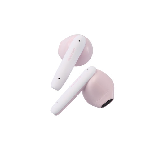 エレコム ELECOM ワイヤレスイヤホン Bluetooth5.3 低遅延 タッチセンサー 超軽量 AAC対応 Type‐C充電 通勤 通学 マカロンピンク(LBT-TWS17CSPN) メーカー在庫品