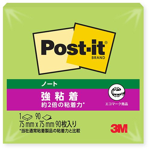 スコッチ・3M ポストイット強粘着ノート(654SS-LE) 目安在庫=○