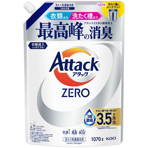 花王 アタックZERO つめかえ用 1070g 1�