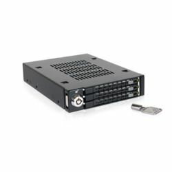 Cremax 3x 2.5インチ SATA&SAS HDD/SSD搭載用モバイルラック 3.5インチ黒(MB993SK-B) 目安在庫=△