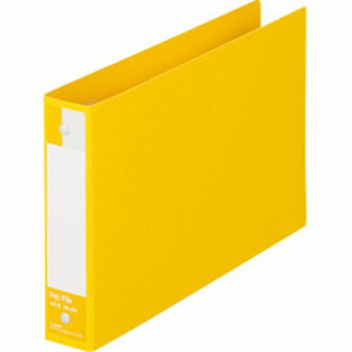Rakuten - ライオン事務器 LION ペットファイル A5ヨコ 2穴 180枚収容 背幅35mm 黄 1冊(No.60-A5Eキ) 目安在庫=○