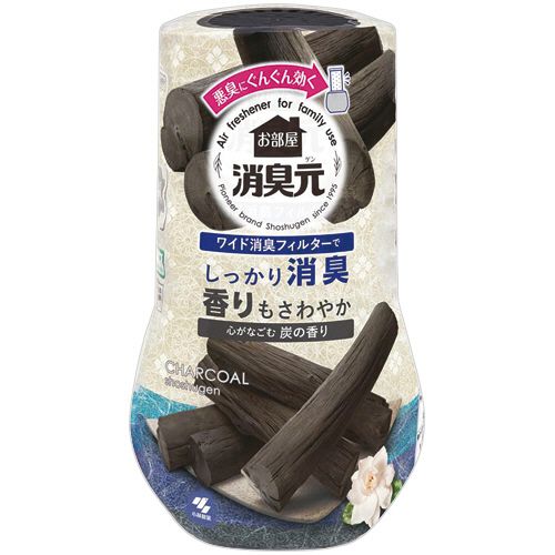 小林製薬 お部屋の消臭元 心がなごむ炭の香り 400mL 1セット(3個)(4987072099827 x3) 目安在庫=○ e-bear-11576913 いぃべあー 楽天市場店 パッケージ画像