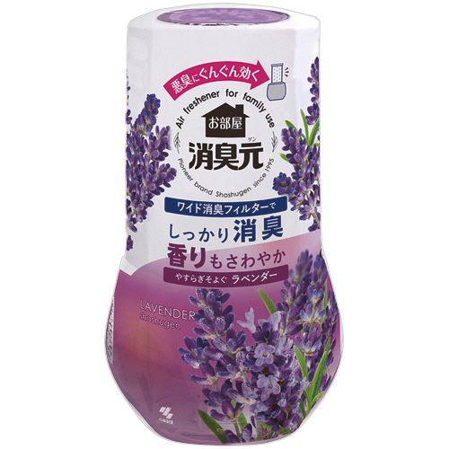 小林製薬 お部屋の消臭元 やすらぎそよぐラベンダー 400mL 1セット(3個)(4987072099872 x3) 目安在庫=○ e-bear-11576925 いぃべあー 楽天市場店 パッケージ画像