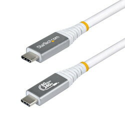 StarTech．com USB4ケーブル/50cm/80Gbps/240W/8K120Hz/4K240Hz/ホワイト(CC50CM80GUSB4CABLEW) 目安在庫=△
