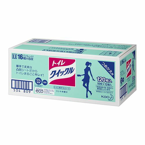 樂天商城 - 花王 トイレクイックル 1ケース（10枚/袋×12袋入） (1ケース(10枚×12袋入り))(61-8509-46) 目安在庫=○