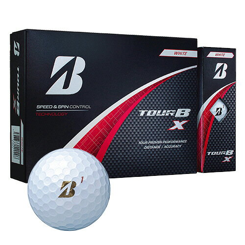 ブリヂストンスポーツ ゴルフボール TOUR B X 2025年モデル パールホワイト 1箱(12個)(B4GXJ) 目安在庫=○