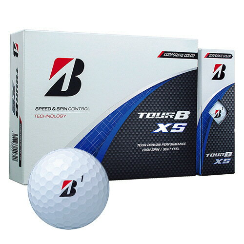ブリヂストンスポーツ ゴルフボール TOUR B XS 2025年モデル ホワイト/コーポレートカラー 1箱(12個)(S4CXJ) 目安在庫=○