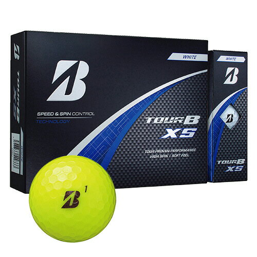 ブリヂストンスポーツ ゴルフボール TOUR B XS 2025年モデル イエロー 1箱(12個)(S4YXJ) 目安在庫=○