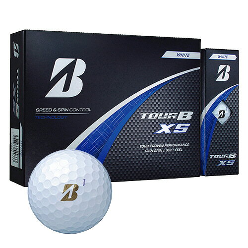 ブリヂストンスポーツ ゴルフボール TOUR B XS 2025年モデル パールホワイト 1箱(12個)(S4GXJ) 目安在庫=○