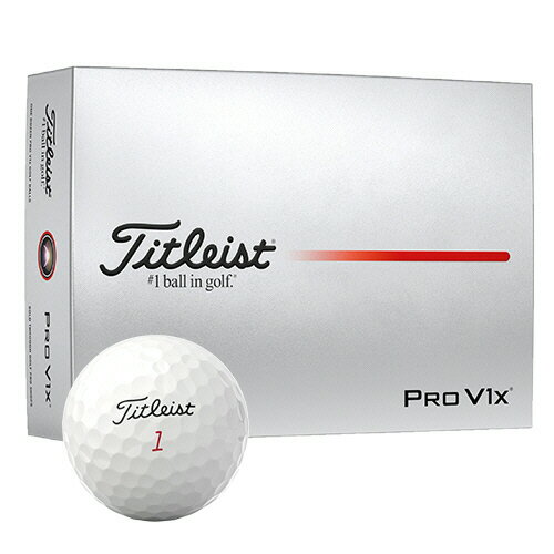 アクシネットジャパンインク タイトリスト ゴルフボール PRO V1x 2025年モデル ダブルナンバー ホワイト 1箱(12個)(T2049S-LEJ) 目安在庫=○