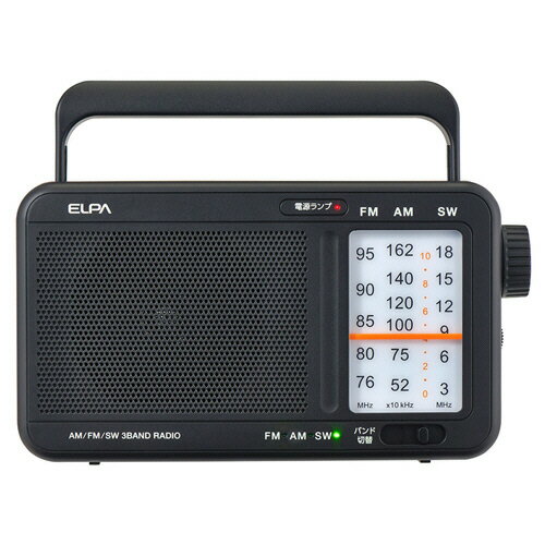 ELPA AM/FM/SW ポータブルラジオ 1台(ER-H200T) 目安在庫=○