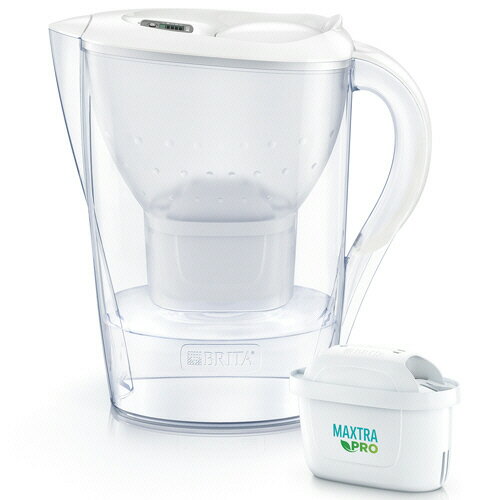 ブリタ ポット型浄水器 マレーラ 2.4L ホワイト マクストラプロカートリッジ1個付 1個(422556) 目安在庫=○