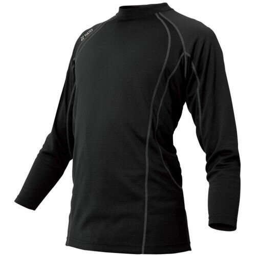 Rakuten - アイトス TULTEX(タルテックス) 長袖Tシャツ 冷感プリント 二重編み裏プリントニット ブラック 4L 1着(AZ-551048-010-4L) 目安在庫=○