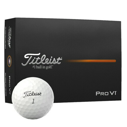 アクシネットジャパンインク タイトリスト ゴルフボール PRO V1 2025年モデル ダブルナンバー ホワイト 1箱(12個)(T2029S-LEJ) 目安在庫=○