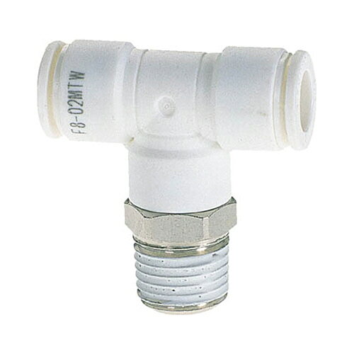 千代田通商 タッチコネクターファイブ メイルブランチティ W(白)16mm・R3/8 1個(F1...