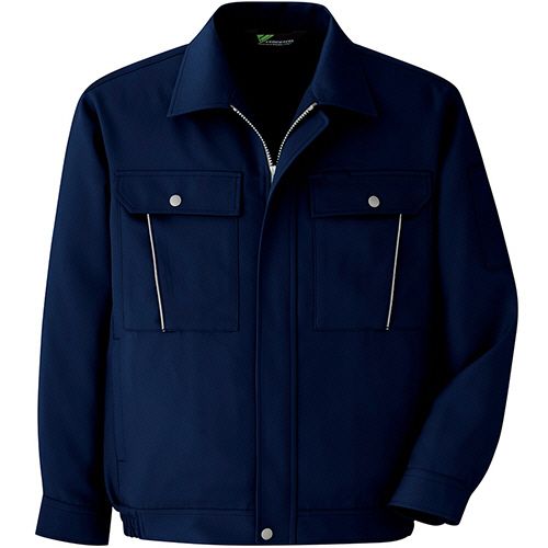 Clothing Accessories (Caps, Ties, Belts) - ミドリ安全 帯電防止JIS ベルデクセルフレックス 裏綿ブルゾン VE467上 ネイビー 5L 1着(VE467-UE-5L) 目安在庫=○