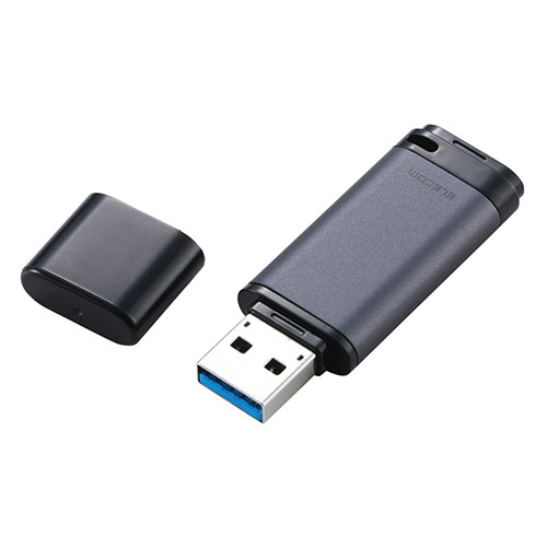 エレコム ELECOM キャップ式 USB 5Gbps USBメモリ 128GB ブラック(MF-RCU3128GBK) メーカー在庫品