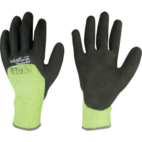 東和コーポレーション PowerGrab Thermo 3/4 10/XL イエロー/ダークブラウン 1双(PG-346-XL) 目安在庫=○