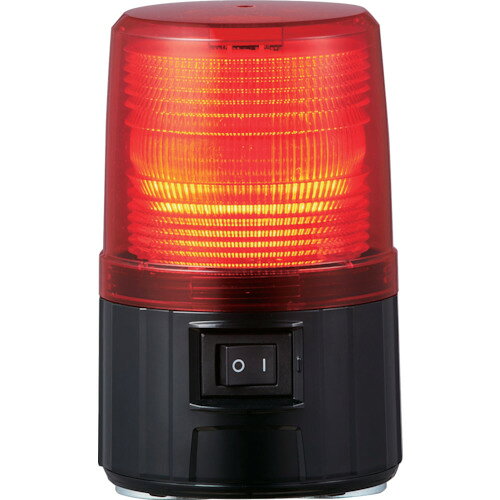 パトライト 電池式フラッシュ表示等 レッド 1個(PFH-BT-R)