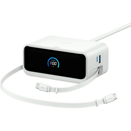 アンカージャパン 電源タップANKERNanoChargingStation(7-in-1 100W 巻取USB-C) ホワイト 1個(A91C8N21) 目安在庫=○