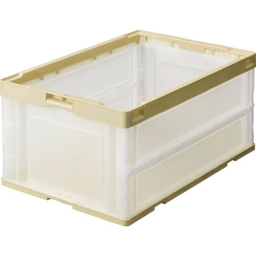 Rakuten - TPS 折りたたみコンテナ 50L アイボリー/透明 1台(GP-OC50-T) 目安在庫=○