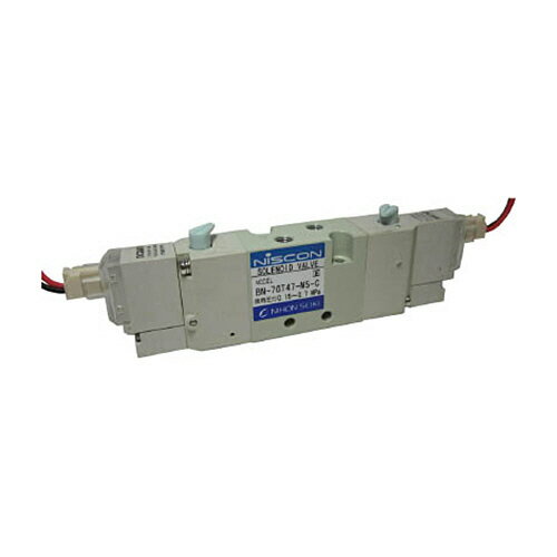 日本精器 4方向電磁弁M5ダブルDC24V7GT 1台(BN7GT47M5CF24) 目安在庫=○