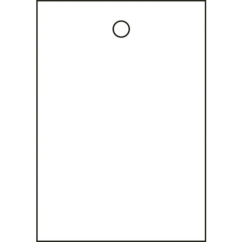 Rakuten - 日本緑十字社 バルブ開閉札 白無地タイプ 55×40mm PET 1パック(10枚)(155170) 目安在庫=○