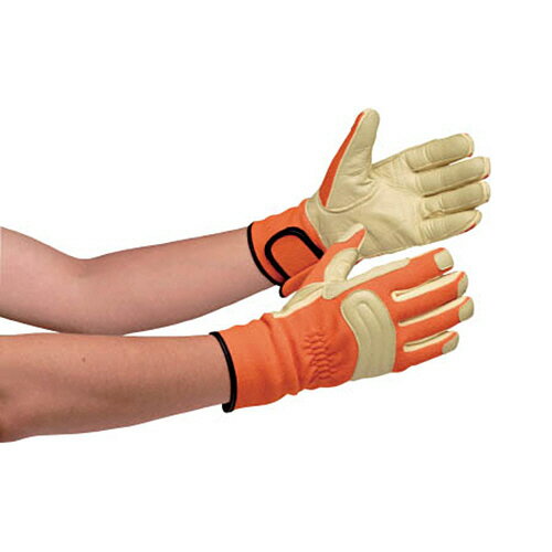 ミドリ安全 消防・レンジャー用 防火手袋(豚革補強タイプ) M 1双(MK-FM-2-OR-M) 目安在庫=○