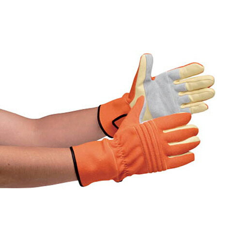 ミドリ安全 消防・レンジャー用 防火手袋(セラミックレザー補強タイプ) L 1双(MK-FM-1-OR-L) 目安在庫=○