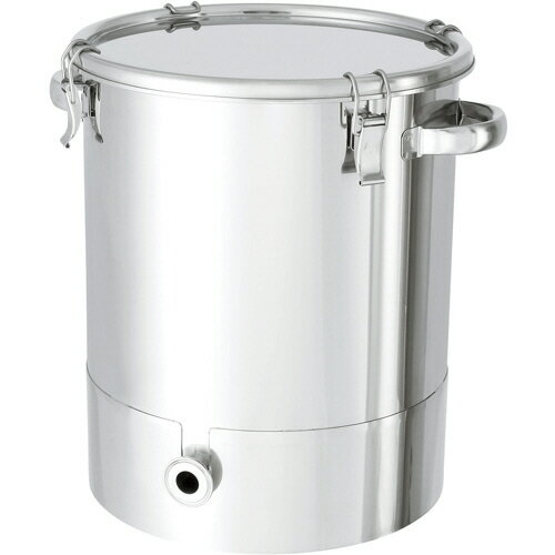 Rakuten - 日東金属工業 ステンレスタンク片テーパー型クリップ式密閉容器 20L 1個(KTT-CTH-30) 目安在庫=○