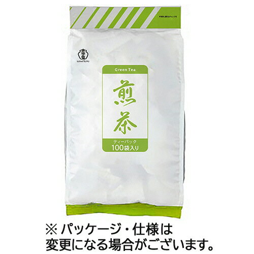 宇治の露製茶 業務用 煎茶 ティーバッグ 1袋(100バッグ)(963099) 目安在庫=○