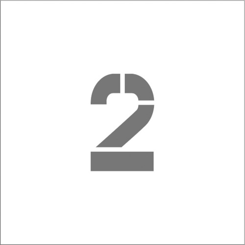 Stationeries （Talents） - アイマーク ステンシル マグネット 2 文字サイズ50×40mm 1枚(ASTM25040) 目安在庫=○