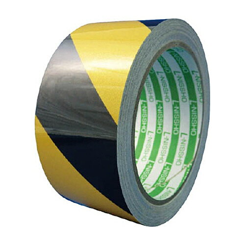 ニットウ エル日昌 再帰反射テープ 45mm×10m 黄/黒 1巻(HT45YB) 目安在庫=○