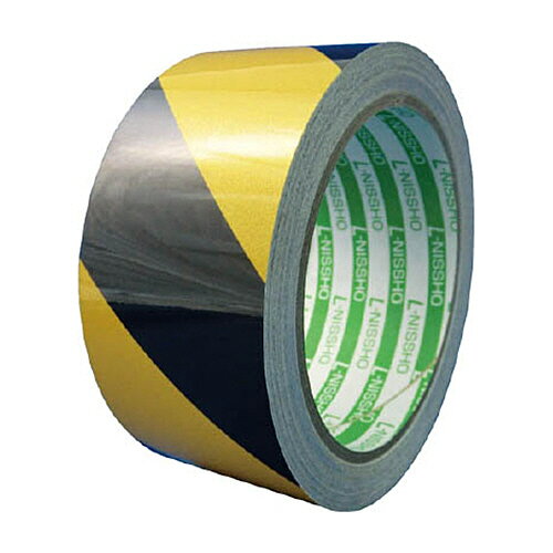 ニットウ エル日昌 再帰反射テープ 90mm×10m 黄/黒 1巻(HT90YB) 目安在庫=○