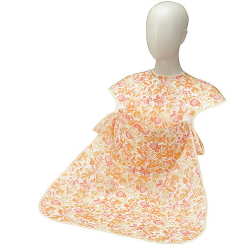 日本エンゼル 食事用エプロン(ポケットオープンタイプ) フルーツオレンジ 1枚(6073AFO) 目安在庫=○