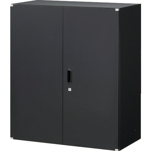 TRUSCO ユニット型壁面書庫 両開き 上・下置両用 W900×D450×H1050mm ブラック 1台(UHBK-11) 目安在庫=○