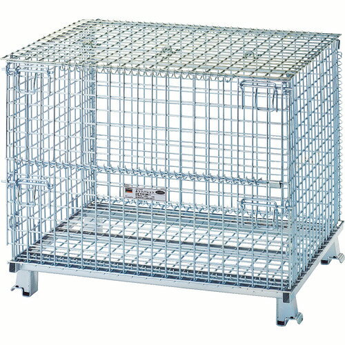 Rakuten - TRUSCO ネットパレット普及型 800×1000×850mm 1500kg 2枚フタ付 1台(T0810GNF2) 目安在庫=○