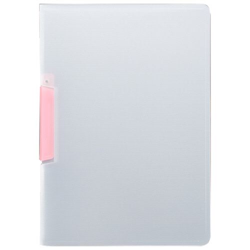 Rakuten - TPS スライドクリップファイル A4タテ クリアピンク 1冊(SCF-A4S-CP) 目安在庫=○