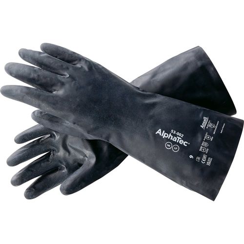 Rakuten - アンセル 化学防護手袋 JIS T 8116：2005適合品（ネオプレン、ラミネートフィルム）53-002（S） (1双)(7-823-11) 目安在庫=△