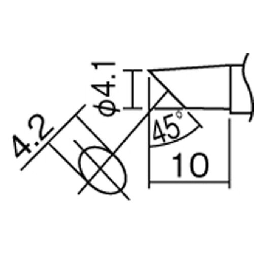 樂天商城 - 白光 こて先 4C型(Z) 面のみ 1本(T12CF4Z) 目安在庫=○