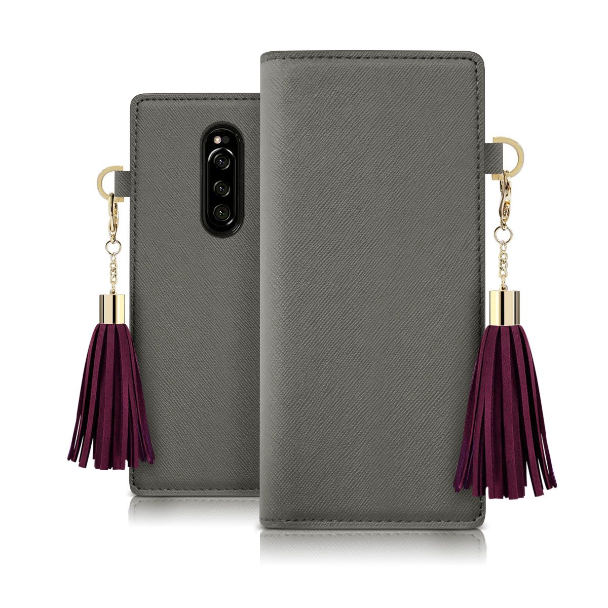 dreamplus Xperia1 Tassel Jacket グレー(DP16516X1) 仕入先在庫品