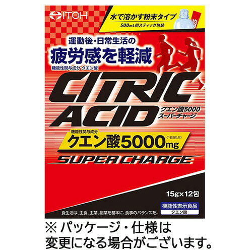 井藤漢方製薬 クエン酸5000スーパーチャージ 15g/袋 1セット(36袋:12袋×3箱)(4987645400999 x3) 目安在庫=○