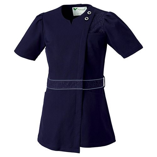 Clothing Accessories (Caps, Ties, Belts) - ミドリ安全 メディカル ベルデクセル トリコット チュニック VEM402上 ダークネイビー 6L 1着(VEM402-UE-6L) 目安在庫=○