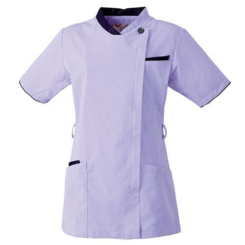 Clothing Accessories (Caps, Ties, Belts) - ミドリ安全 メディカルベルデクセルトリコットスクラブVEM504上 ラベンダー L 1着(VEM504-UE-L) 目安在庫=○