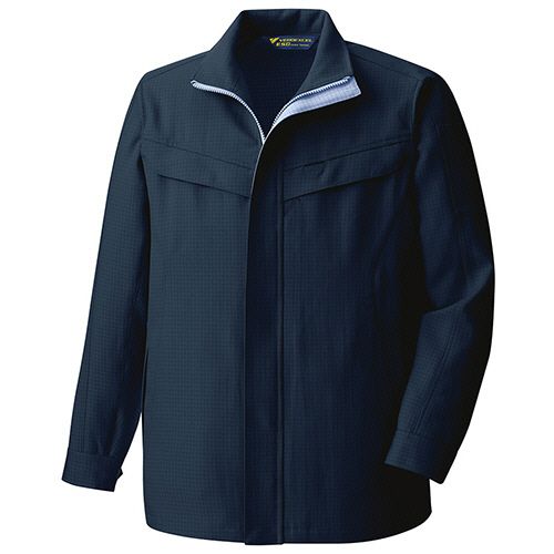 ミドリ安全 帯電防止JIS IEC対応 男女共用 長袖ジャケット VEFS2807 ネイビーブルー SS 1着(VEFS2807-UE-SS) 目安在庫=○