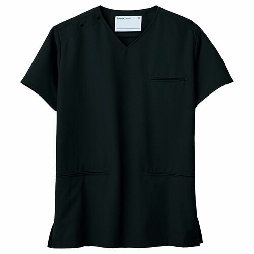 Clothing Accessories (Caps, Ties, Belts) - ミドリ安全 メディカル ベルデクセル セットアップスクラブ VEM6009上 ブラック LL 1着(VEM6009-UE-LL) 目安在庫=○