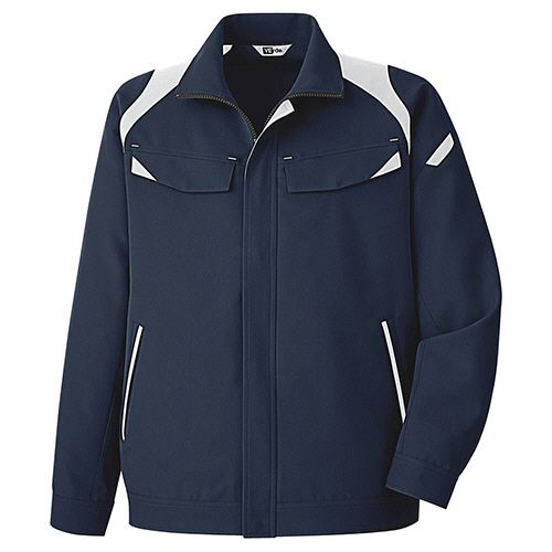 樂天商城 - ミドリ安全 帯電防止JIS 男女共用 ストレッチジャンパー G717上 ネイビー SS 1着(G717-UE-SS) 目安在庫=○